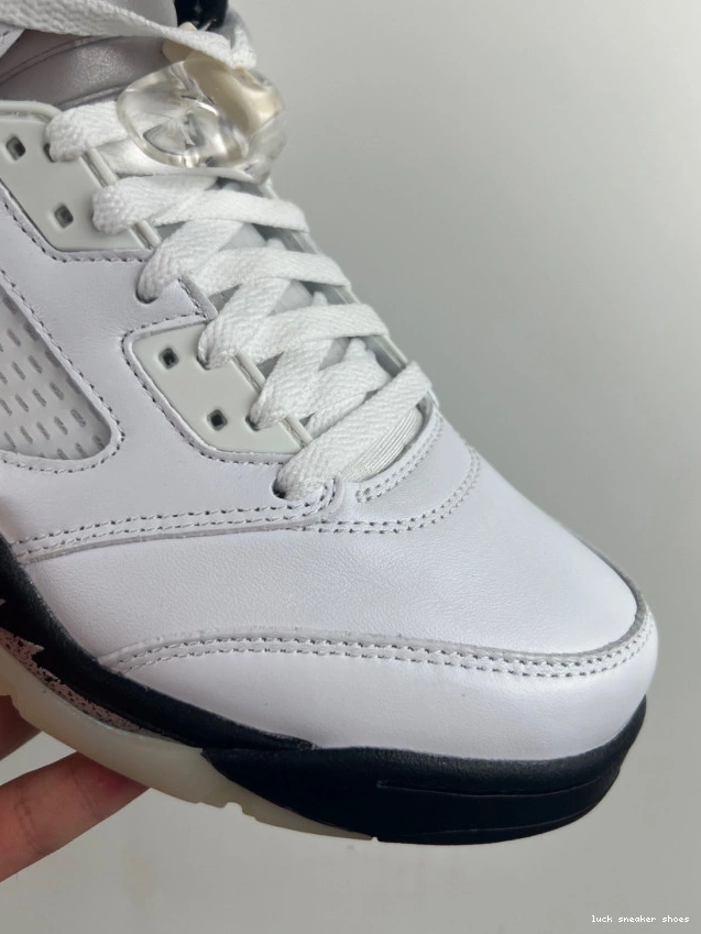 Reps LUCY 5 AIR DD0587-110 'WHITE JORDAN RETRO BLACK' 0807
